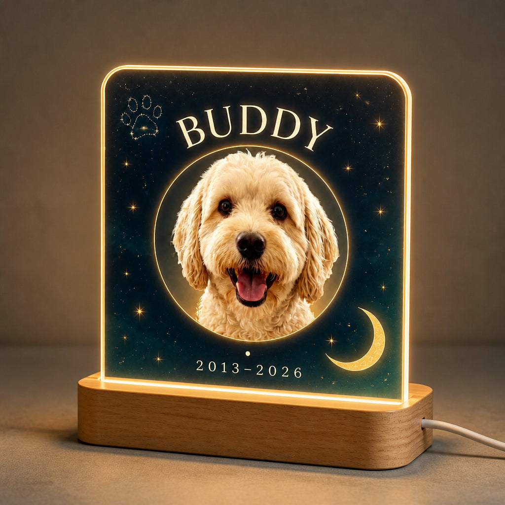 Custom Pet Photo Memorial Night Light – Name & Years (Celestial Glow) - Personalized 3D LED Light Wooden Base ca18c5cf-bc86-4ccb-b52e-c483e7c29043.jpg