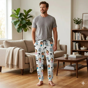 Custom Photo Best Dad Mom Ever - Personalized Pajama Pants