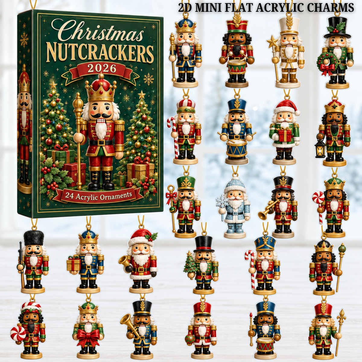 Christmas Nutcrackers Green Advent Calendar 2026 - 24-Day Festive Countdown, Acrylic Charms Blind Box - Gift For Family & Friends ca573369-3e05-4e85-8110-6cec8095f3b8-nutcracker-text.png