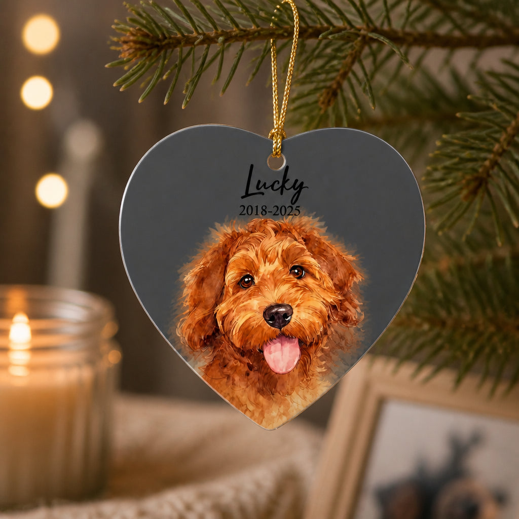 Custom Pet Memorial Heart Ornament – Photo Portrait, Name & Years (2‑Sided) - Personalized Aluminum Ornament ca65f76a-4e26-412d-8317-28745f551dbb.jpg