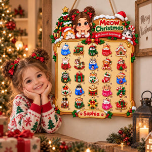 Personalized Wooden Advent Calendar: Custom Name, Photo Meow Christmas Countdown Sign, Hanging Wall Decor ca6c48af-94d3-4f6f-a97c-fdce89a39a8f-il_1588xN.8569048291_t1qe.jpg