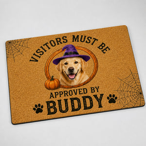 Halloween Visitors Must Be Approved By [Pet Name] – Custom Photo Doormat - Personalized Doormat ca817264-5957-4c6e-b6cc-b6b2ee851266.jpg