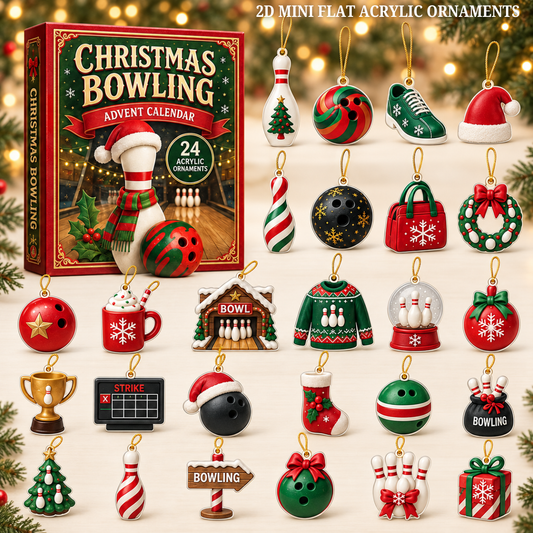 Bowling Christmas Advent Calendar 2026 - 24-Day Festive Countdown, Acrylic Charms Blind Box - Gift For Bowling Lovers ca8b5e9b-4e4b-41d6-8ef3-462995ede5e8-christmas-bowling-text.png