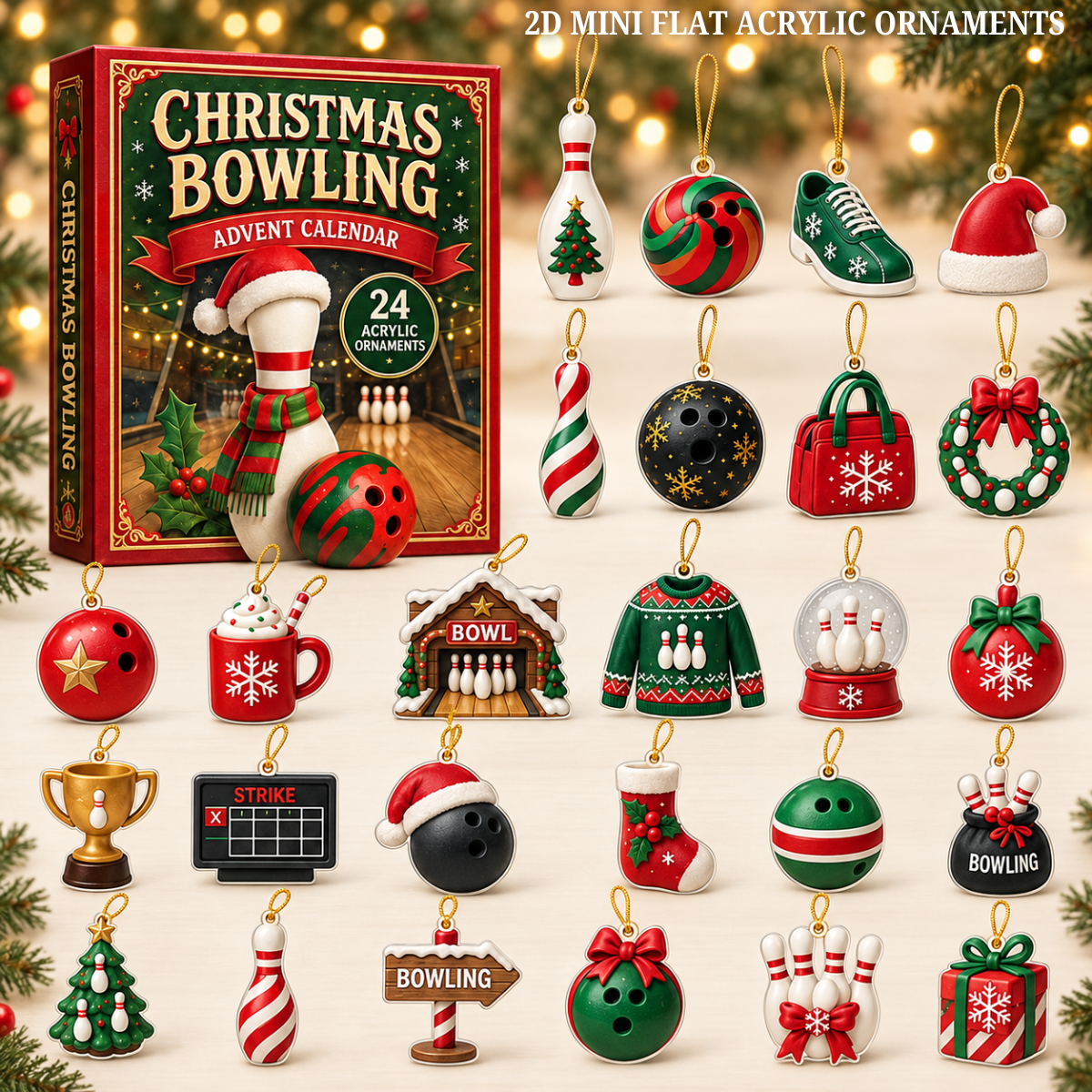 Bowling Christmas Advent Calendar 2026 - 24-Day Festive Countdown, Acrylic Charms Blind Box - Gift For Bowling Lovers ca8b5e9b-4e4b-41d6-8ef3-462995ede5e8-christmas-bowling-text.png