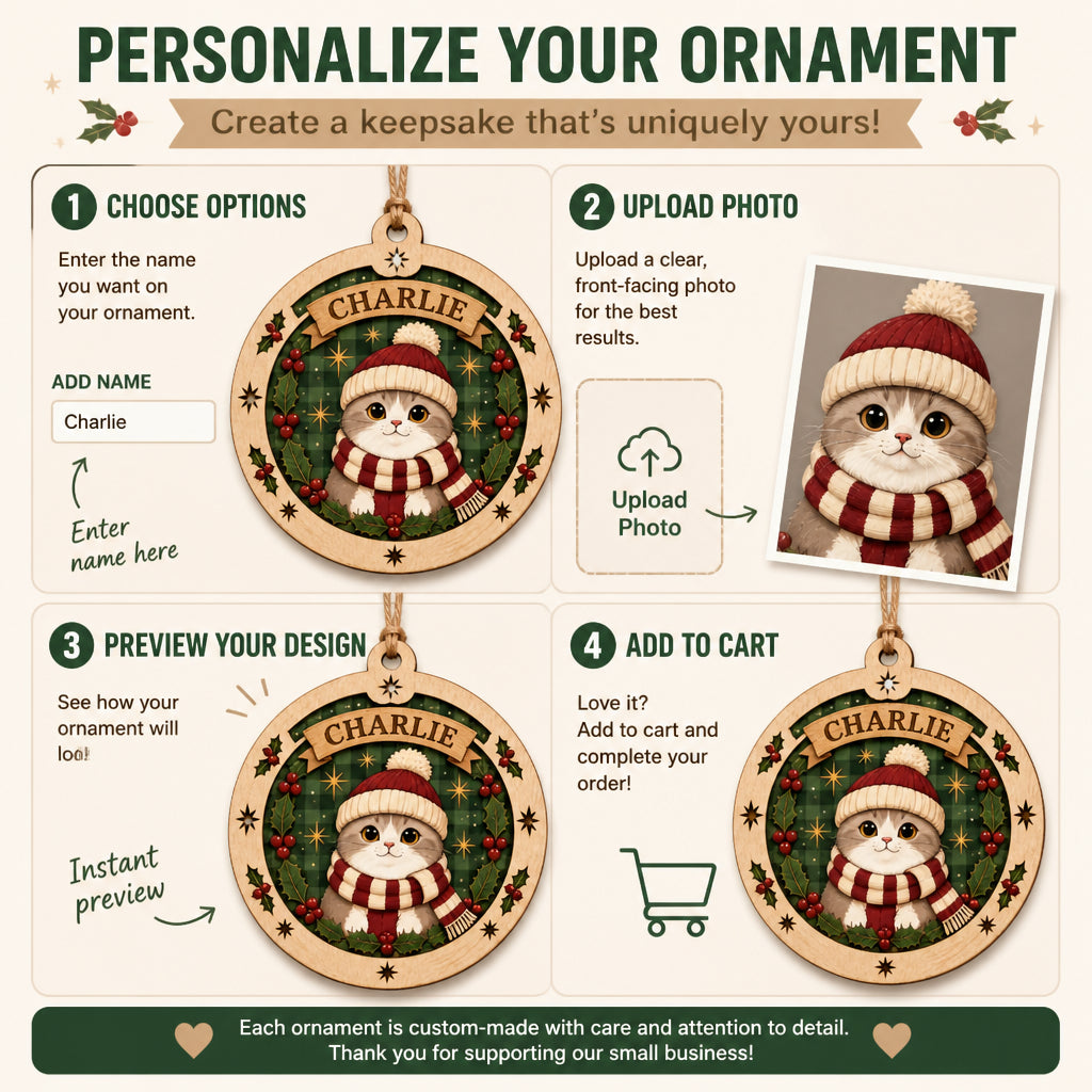Personalized Cat Name Layered Wood Ornament – Cozy Scarf Edition - Personalized 3-Layered Wood Ornament caa6fbc4-57d8-487e-9e80-56ce72eab865.jpg