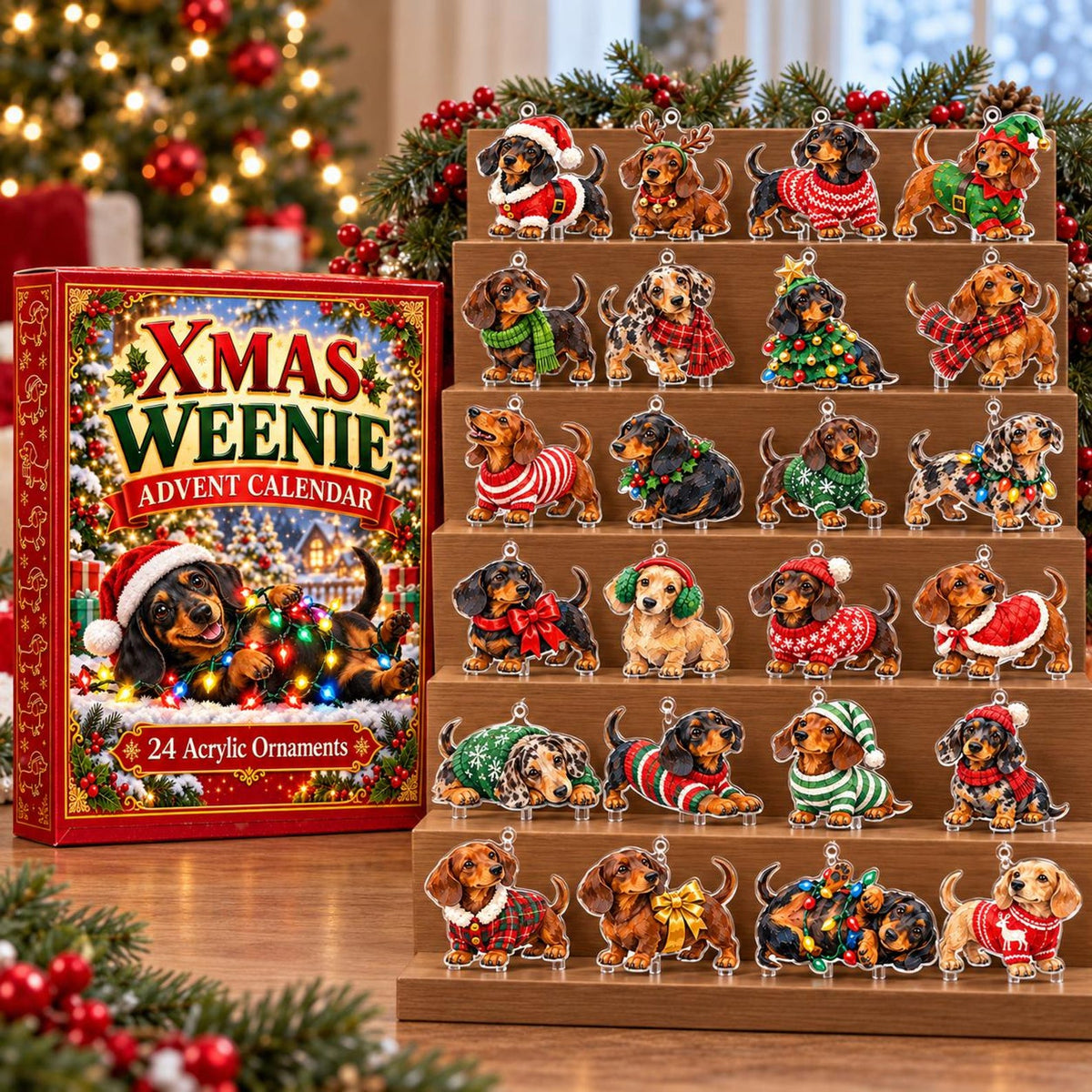 Dachshund Advent Calendar 2026, 24 Acrylic Dog Ornaments, Sausage Dog Christmas Countdown Box, Dog Lover Gift, Holiday Keepsake caaf72f8-9f4f-492e-8bd1-3e332fccb05f-il_1588xN.8628486773_ss22.jpg
