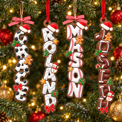 Personalized Sports Name Christmas Ornament, Custom Kids Name Ornament, Alphabet Sports Team Decor, Baseball Volleyball Team, Christmas Gift caaf81bc-fa43-4540-a1e4-9d9efb7b842e-banner-3.png