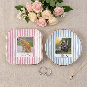 Custom Pet Photo Ceramic Jewelry Tray, Personalized Dog Cat Portrait Ring Holder, Ring Dish cab02214-b270-4a18-9927-5ce37015eb16-9.jpg