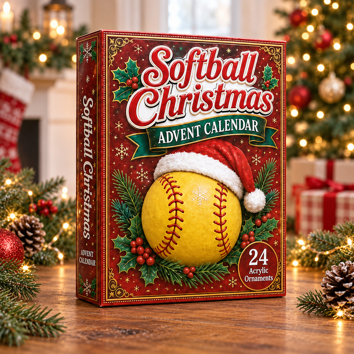 Softball Christmas Advent Calendar 2026 - 24-Day Festive Countdown, Acrylic Charms Blind Box - Gift For Softball Lovers cab66e78-ddda-45ea-8057-967caf780aa8-softball-box.png