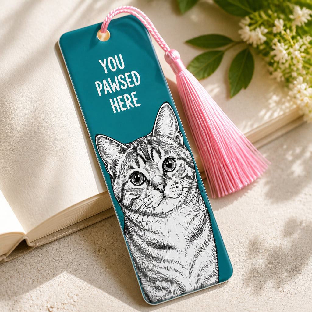 You Pawsed Here Custom Pet Portrait Acrylic Bookmark - Personalized Acrylic Bookmark cabf82a8-77af-4b24-a369-86d66021e949.jpg