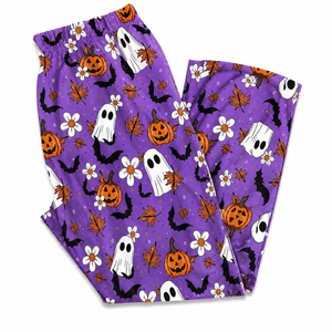 Ghost Pumpkin Halloween Pajama Pants, Women's Wide Leg Pajama Pants, Cute Spooky Lounge Pants, Fall Sleepwear, Halloween Gift for Her cac0d8ae-1d48-43db-9b61-b37c45632922-8.png