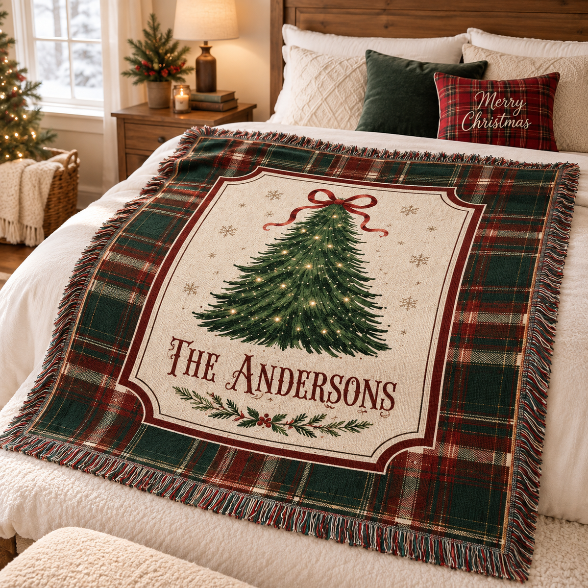 Personalized Christmas Woven Blanket, Family Name Plaid Holiday Throw, Christmas Tree Cozy Winter Home Decor Gift cad7e1b2-deec-4676-a89a-70f2747fe08a-vbcvb-1-.png