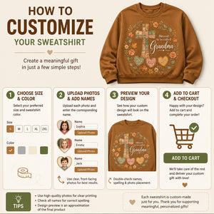 Blessed To Be Called Grandma — Patchwork Cross Personalized Names Sweatshirt - Personalized Sweatshirt cadcf153-b163-4b00-a5aa-b0866425950e.jpg