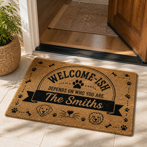 Welcome‑ish Personalized Family Doormat - Personalized Doormat cae17d42-8277-478b-996f-367287aaa671.jpg
