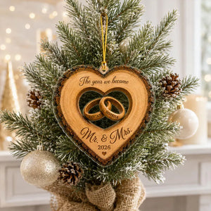 Custom The Year We Became Mr & Mrs Ornament, Personalized Heart Ring Christmas Ornament, Newlywed 2026 Wedding Gift caeec668-800c-443a-b7e7-e45b43e48d2b-ewrewrew-5-.webp