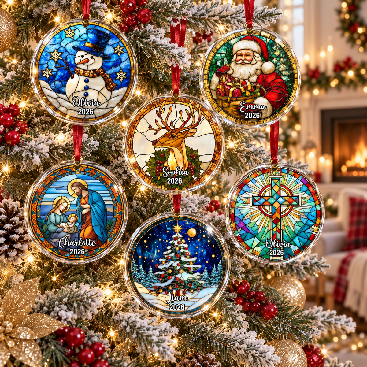 Personalized Stained Glass Christmas Ornament 2026 – Custom Name Holiday Tree Decoration – Santa, Snowman, Christmas Tree Decoration Gift caf47dd2-bfa3-4290-a4ee-f9cb1fff1b6f-banner-1.png