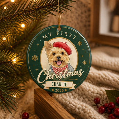 My First Christmas Pet Portrait Ornament – Photo to Art with Name & Year - Personalized Ornament cafe9a62-45b8-43fe-8eb2-7535673533d5.jpg
