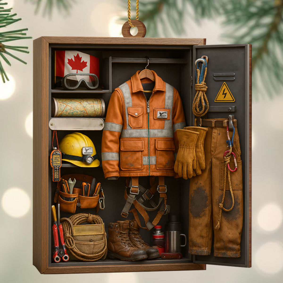 Capture The Spirit Of Adventure And Hard Work, Custom Wood Ornament, Gift For Craftsmen And Workers