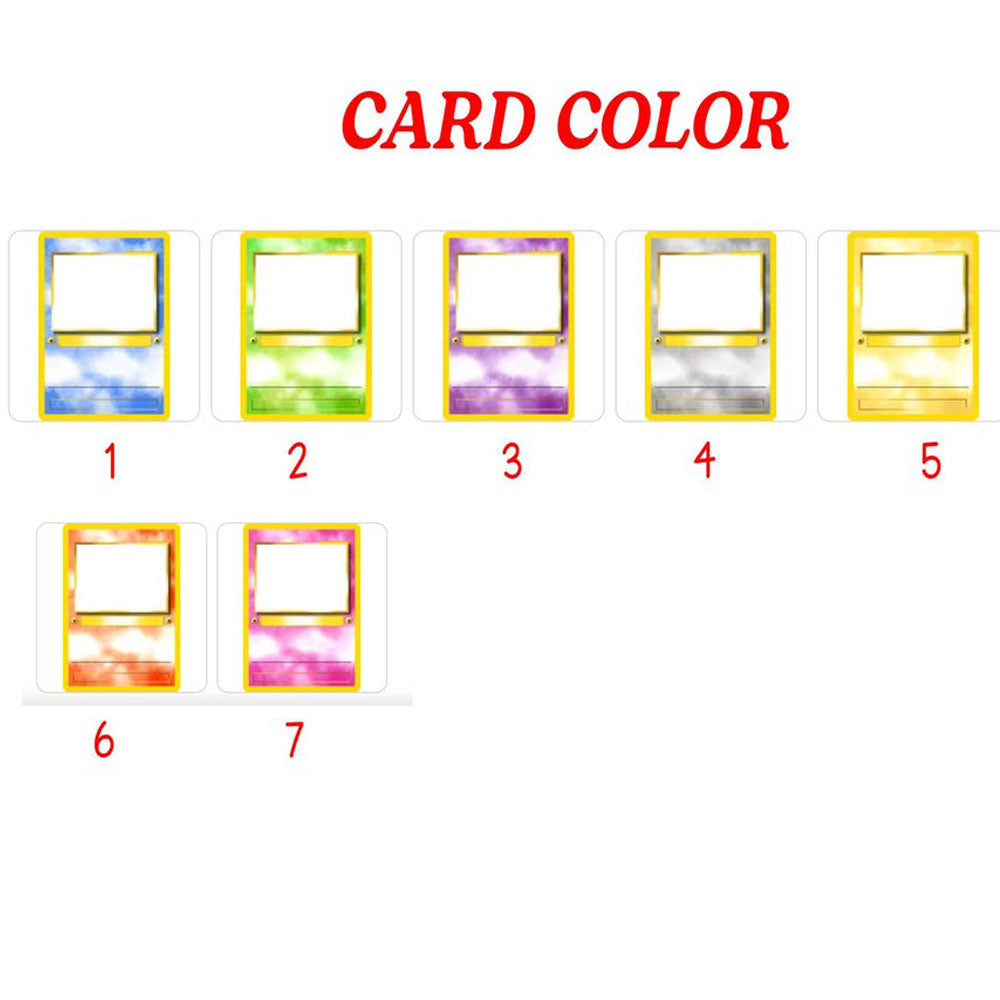 Personalized PKM Card, Custom Anime Photo Card for Son, Daughter, Birthday, Christmas, Family Gift