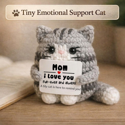 Positive Cat Emotional Support,Mother's Day Gift,Positive Pocket Hug for Kids Mom Dad Friends & Loved Ones