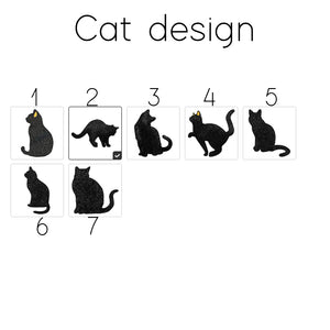 Personalised Stained Glass Style Black Cat Acrylic Ornament Window Balcony Decor Birthday Gift for Friend Family Pet Lover