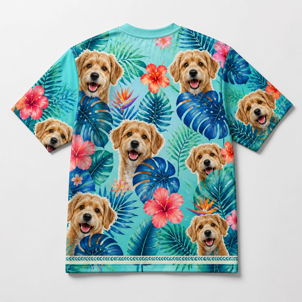 Custom Pet Photo Tropical AOP Tee - Personalized T-Shirt - All over printed cb0532d2-b382-459f-a255-17c8cc2d5510.jpg