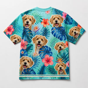 Custom Pet Photo Tropical AOP Tee - Personalized T-Shirt - All over printed cb0532d2-b382-459f-a255-17c8cc2d5510.jpg