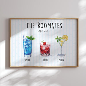 Custom Roommate Drink Print Dorm Room Sign, College Roommate Gift, Roommate Decor Trendy College Apartment Dorm Art, College Apartment Decor cb0f5e98-72f0-46e0-aa0d-70d78024d32f-2.jpg
