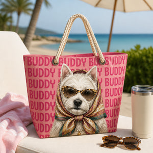Custom Pet Portrait Beach Tote – Retro Scarf & Sunnies - Personalized AOP Tote cb167ec2-77cd-4c20-98ce-19477b775099.jpg