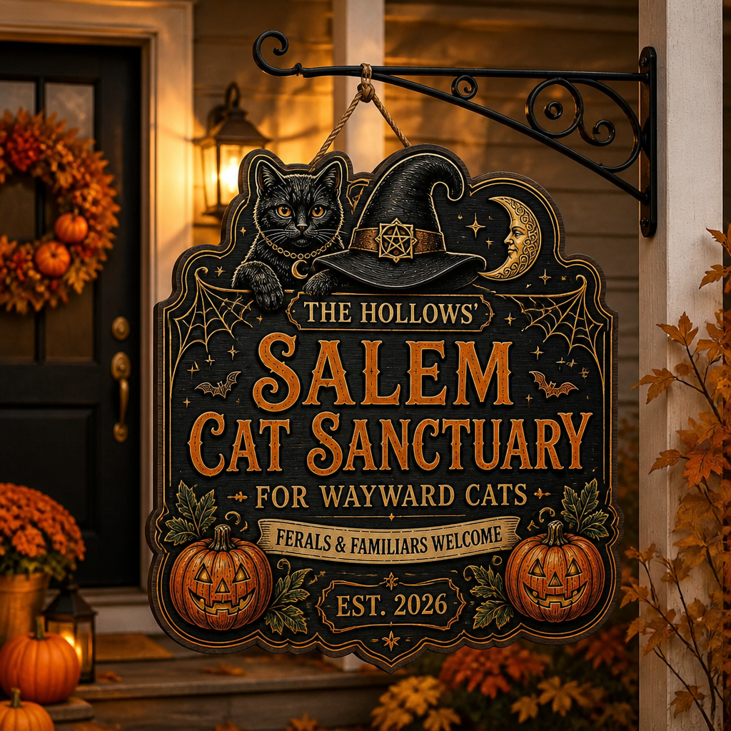 Personalized Salem Cat Sanctuary Wood Sign – Custom Family Name & EST Year - Personalized Wood Sign cb187982-c0c2-4361-8e20-754eb2b076c7.png