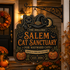 Personalized Salem Cat Sanctuary Wood Sign – Custom Family Name & EST Year - Personalized Wood Sign cb187982-c0c2-4361-8e20-754eb2b076c7.png