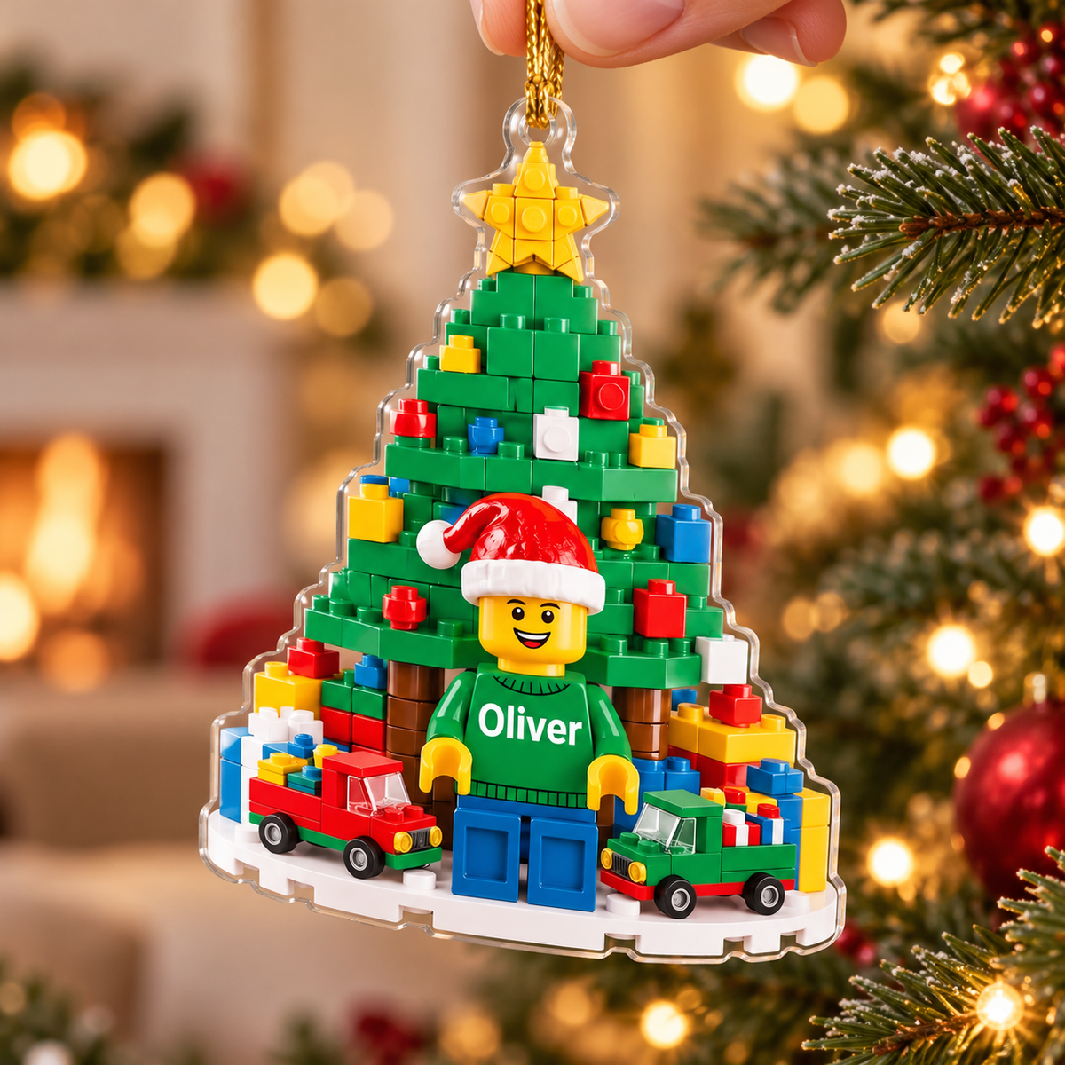 Personalized Master Build Christmas Ornament, Custom Kid Name Gift, Builder Christmas Ornament, Little Boy Keepsake, Building Block Toy Gift cb28f715-0bbe-4ca7-8fa1-6e71133fc196-2.png