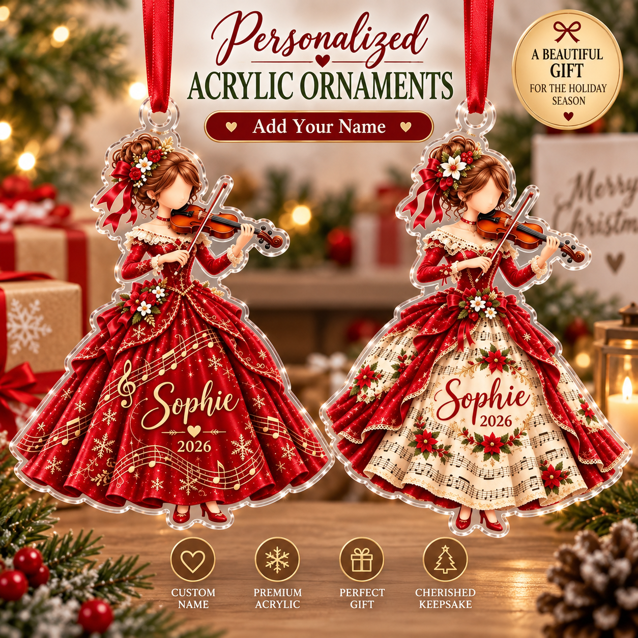 Personalized Violin Player Christmas Acrylic Ornament: Custom Name Red Dress Musician Keepsake cb38a308-ab3c-42ee-8151-09f58314dffb-gffg-5-.png