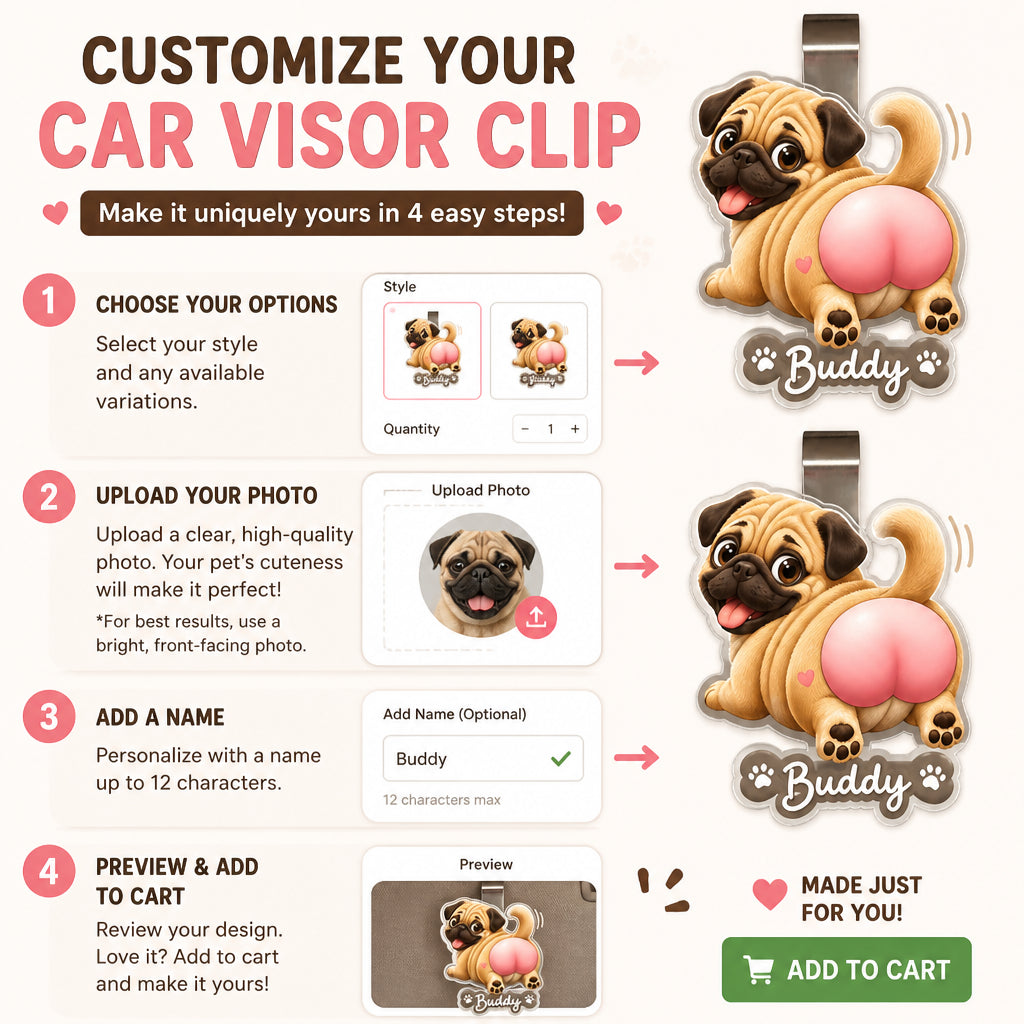 Custom Dog Cartoon Visor Clip – Pet Portrait + Name - Personalized Car Visor Clip cb486d21-abab-4bfd-b493-ad59cf8b36da.jpg