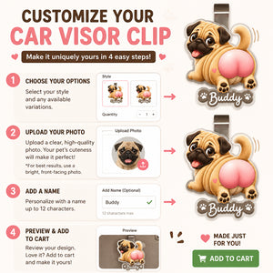 Custom Dog Cartoon Visor Clip – Pet Portrait + Name - Personalized Car Visor Clip cb486d21-abab-4bfd-b493-ad59cf8b36da.jpg