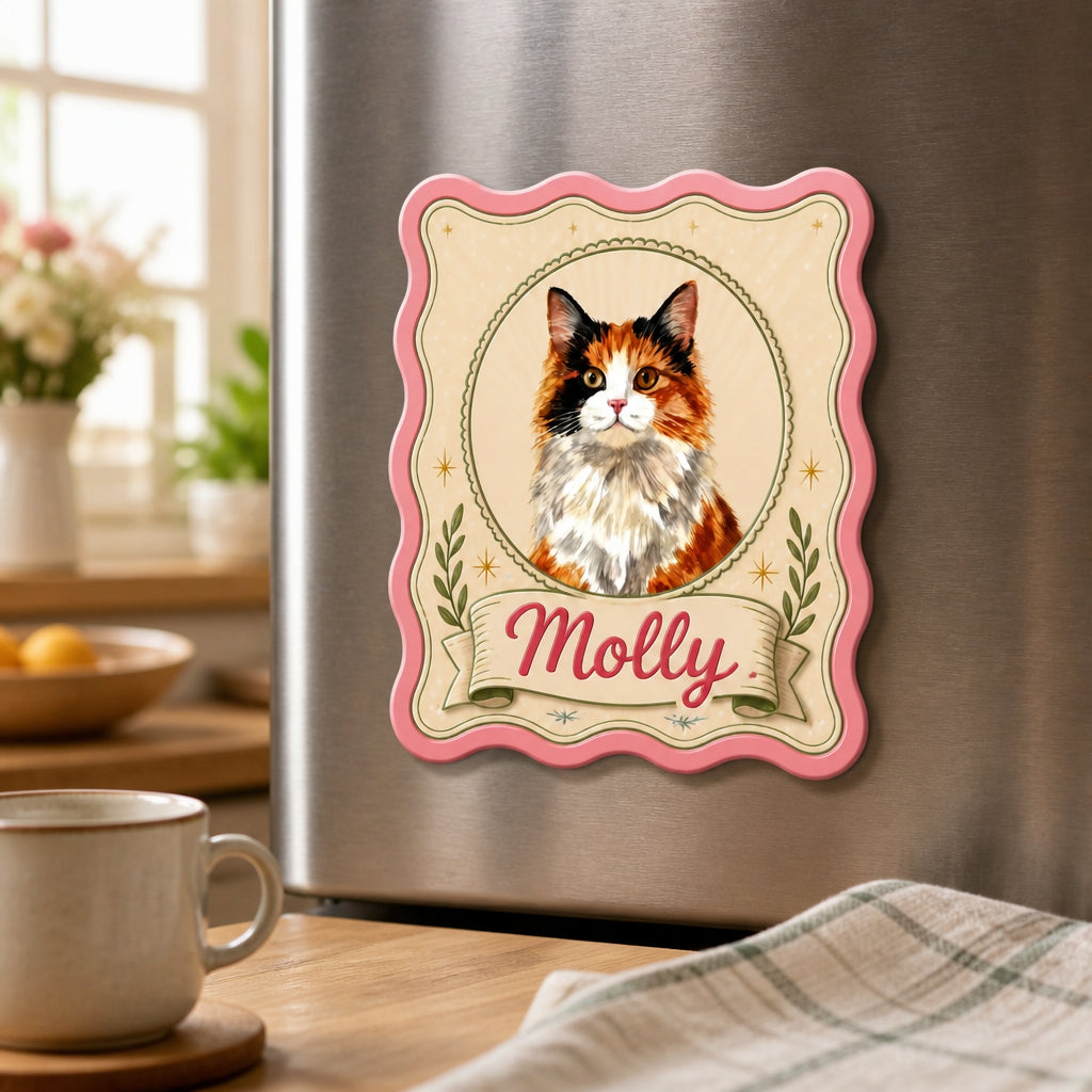 Vintage Cameo Pet Portrait Fridge Magnet - Personalized Custom Shape Fridge Magnet cb836dfb-342d-48d5-8f92-47ff85aa9905.jpg