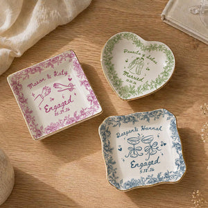 Personalized Ceramic Ring Dish, Custom Engagement Gift, Whimsical Gift for Engaged Couples Newlyweds Friends, Wedding Bride & Groom cb8d7ba2-c93b-41e3-8bda-abde5afa66a7-2.jpg