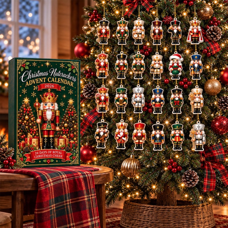 Christmas Nutcracker Advent Calendar 2026, 24 Day Nutcracker Ornament Set, Christmas Countdown Gift, Holiday Tree Decor, Xmas Keepsake cbaaa98a-7153-4801-924f-84fac68dac22-a1.jpg