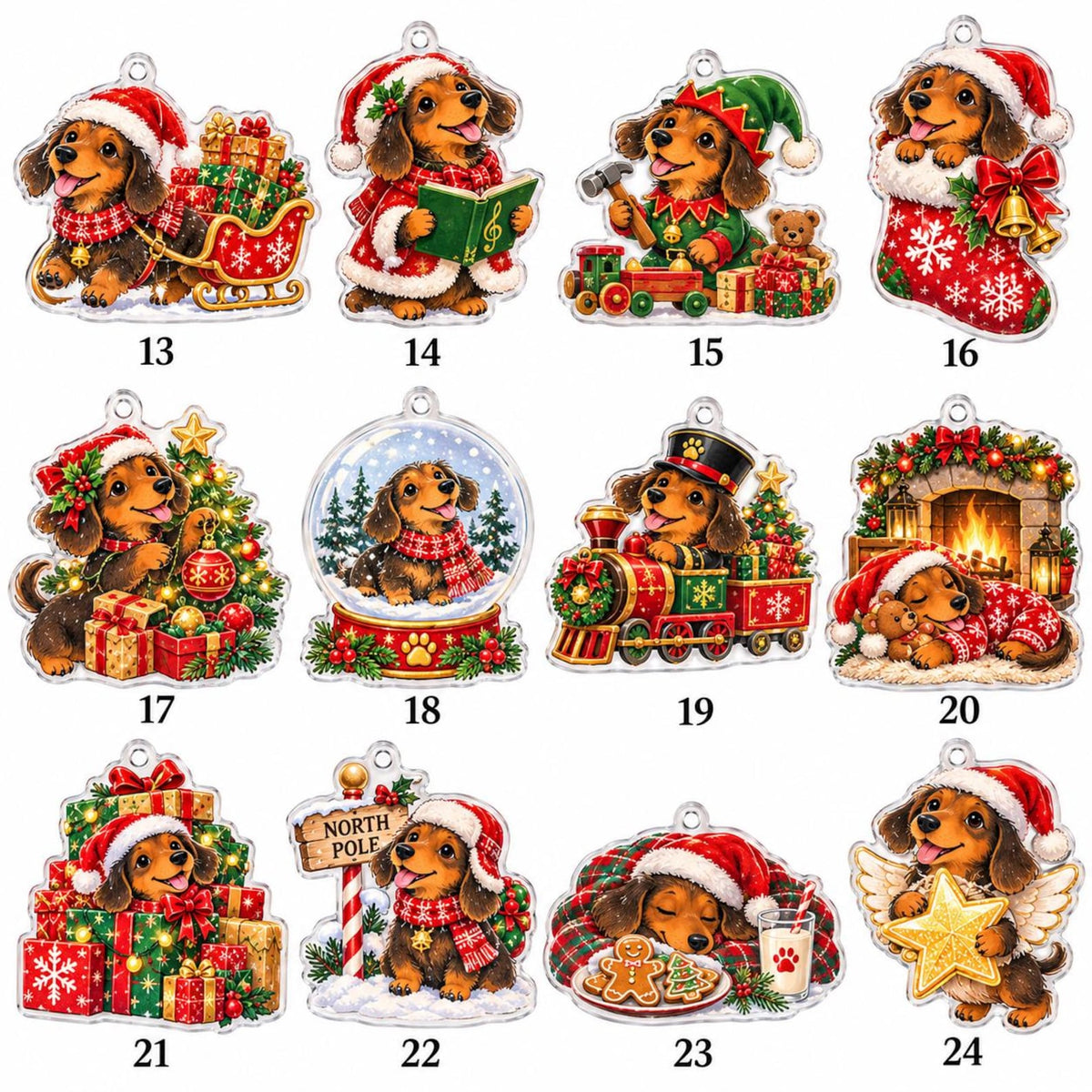 Dachshund Advent Calendar 2026, 24 Acrylic Christmas Ornaments, Doxie Countdown Box cbaf069d-7dc9-4a87-85f9-dbad99af77cc-il_1588xN.8595664788_l980.jpg