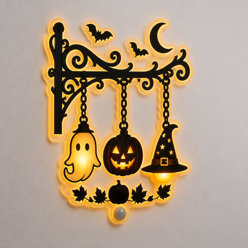 Gothic Hanging Halloween Night Light – Ghost, Pumpkin & Witch Hat - Personalized Acrylic Night Light cbbe1e6c-3607-4cce-b236-4665915fa2ed.jpg