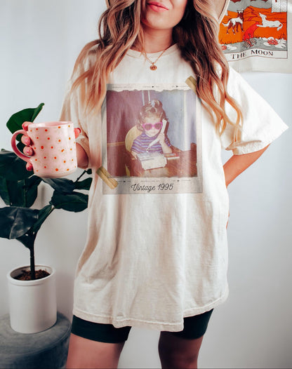 Custom Vintage Photo And Year, Custom Shirt With Picture Personalized 30th Birthday Gift Vintage 30th Birthday Party Vintage Est 1996 Shirt cbccv.jpg