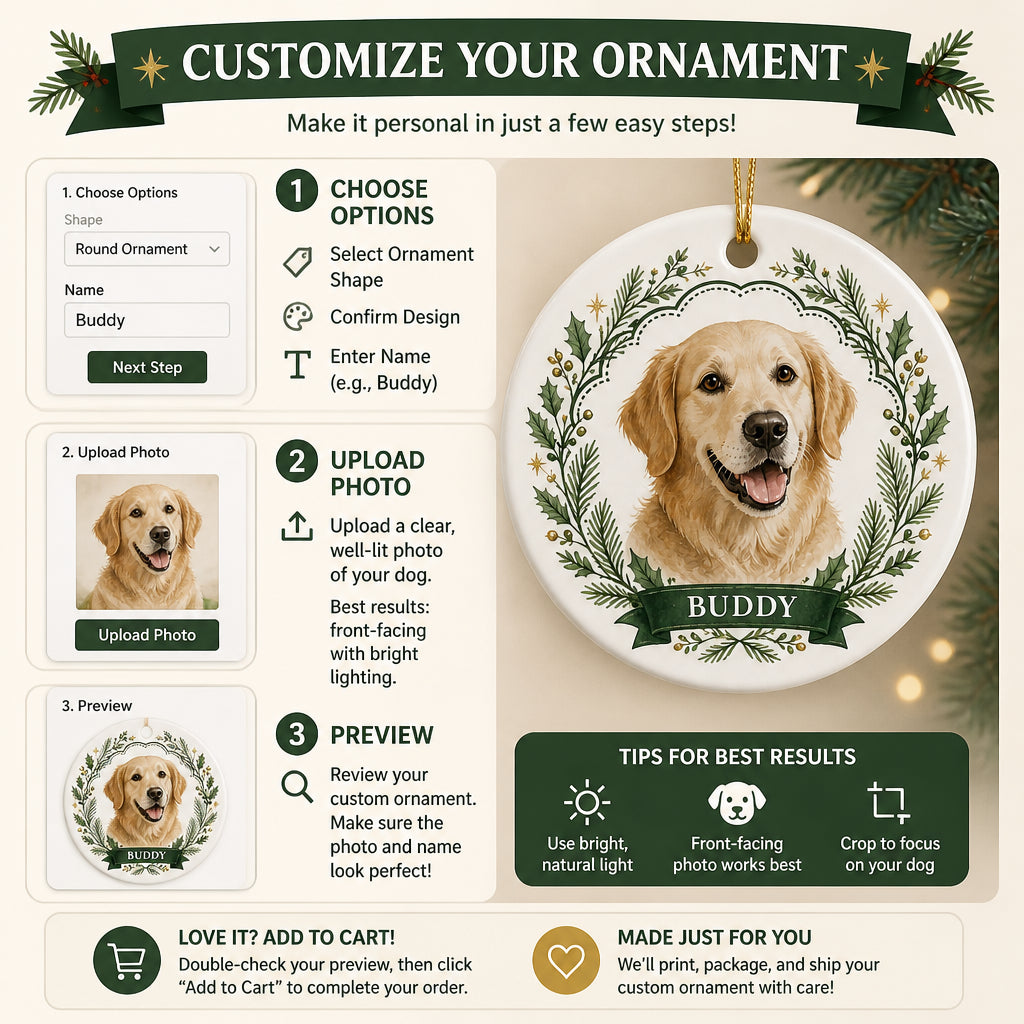 Custom Pet Portrait Wreath Ornament - Personalized Ornament cbd163b4-5482-4d48-809f-8a58359bb99d.jpg