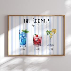 Custom Roommate Drink Print Dorm Room Sign, College Roommate Gift, Roommate Decor Trendy College Apartment Dorm Art, College Apartment Decor cbde38a3-e609-4e8b-8620-502aaa8793bf-9.jpg