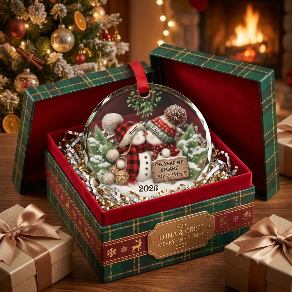Merry And Bright Together - Personalized Glass Ornament cbf55ffd-7b87-46ae-94cf-e2a39cb809d3-banner-3.png