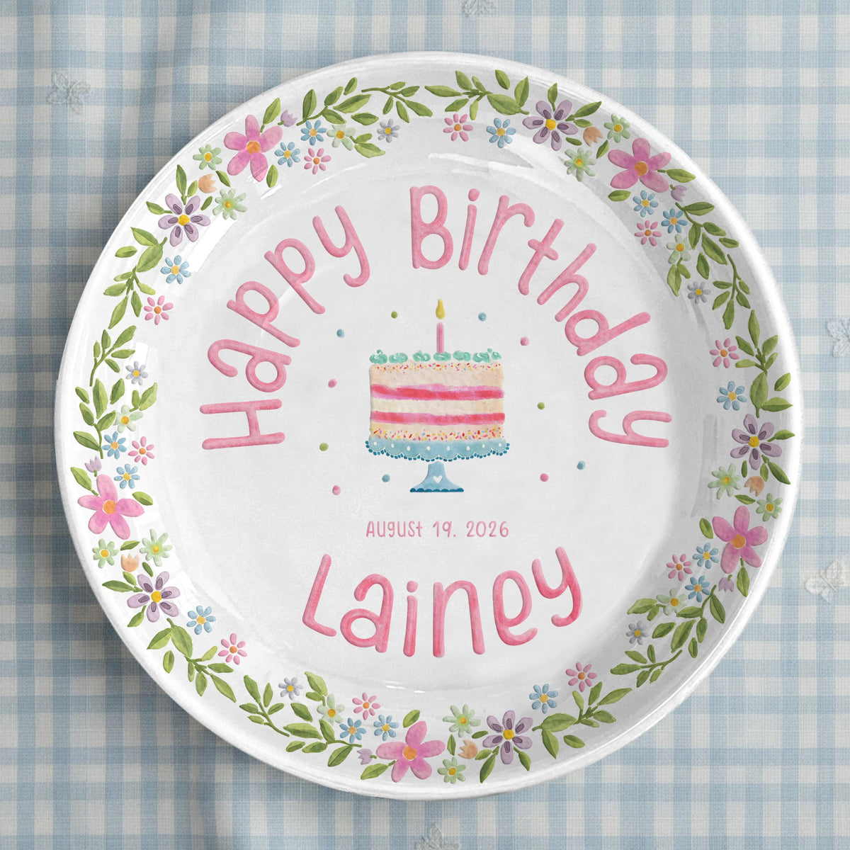 Personalized Girl Birthday Plate – Custom Name Ceramic Plate, First Birthday Keepsake Gift for Baby Girl cbf7b289-bb95-435b-b995-2f810f180832-2.jpg