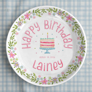 Personalized Girl Birthday Plate – Custom Name Ceramic Plate, First Birthday Keepsake Gift for Baby Girl cbf7b289-bb95-435b-b995-2f810f180832-2.jpg