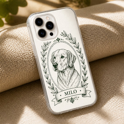 Cameo Laurel Pet Portrait Phone Case - Personalized Phonecase cc110865-d3de-4b50-948a-66cf9b53c004.jpg