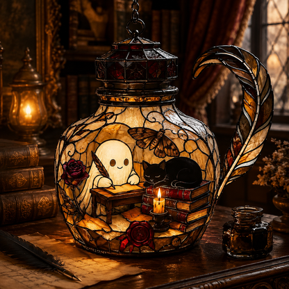 Spooky Ghost & Cat Stained Glass Halloween Lamp, Unique Gothic Decor, Faux Suncatcher Night Light, Witchy Room Art cc57028b-b375-4339-bb68-17ad31db5474-2227aebb-d2b3-4396-bb2f-ade9ef1805ab.png
