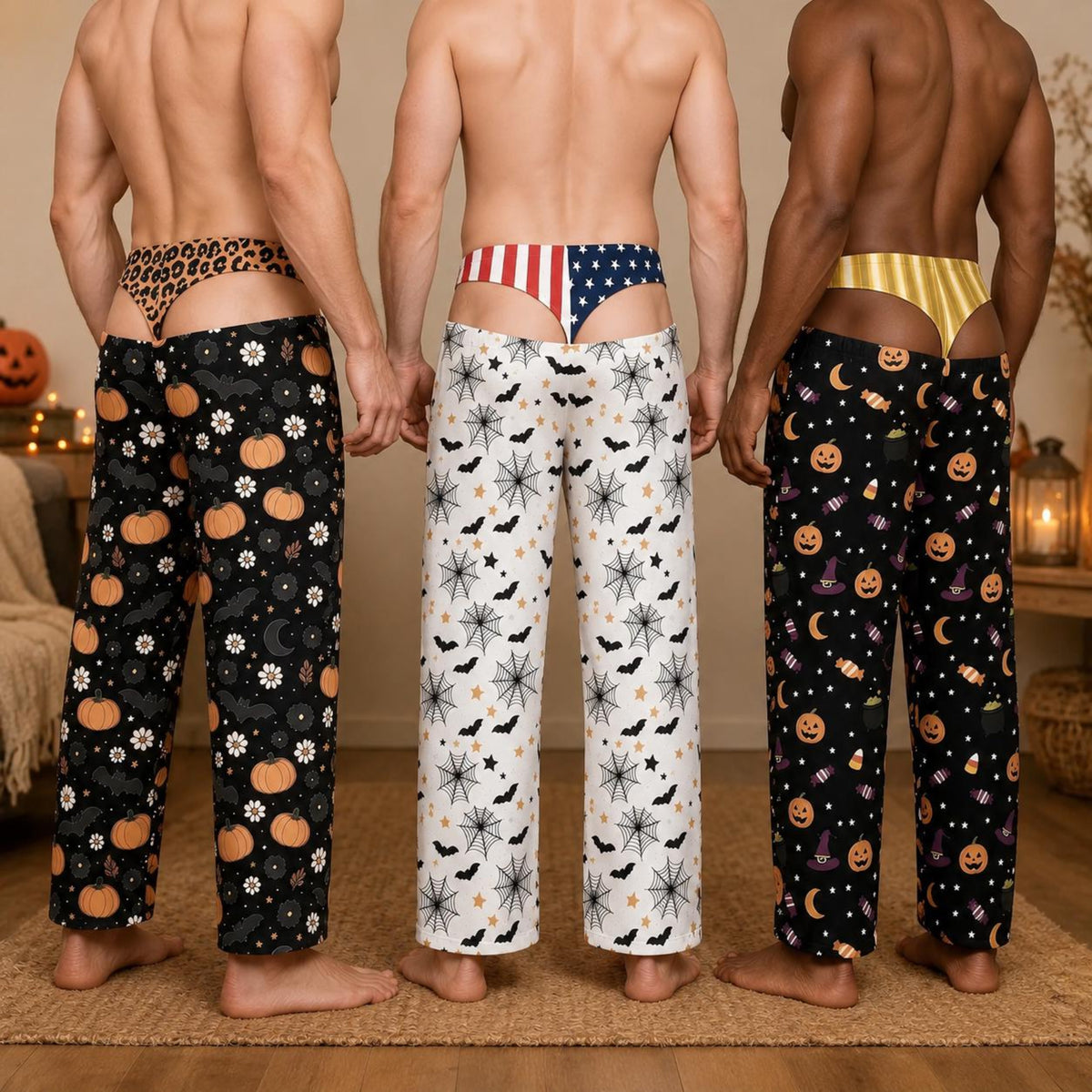 Custom Men's Halloween Pajama Pants, Funnny Fake Butt Bottoms,Personalized Prank Pjs Gift for Him cc5ae0b1-e42d-4404-a0cc-26fd91ecd566-1.jpg