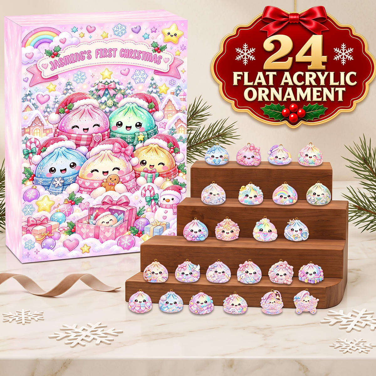 Dumpling First Christmas Advent Calendar 2026 - 24 Day Spirits Countdown, Acrylic Charms Blind Box - Gift For Family cc5d20fa-dc1b-4874-a559-820bfaee1b13-MOCKUP-3.png